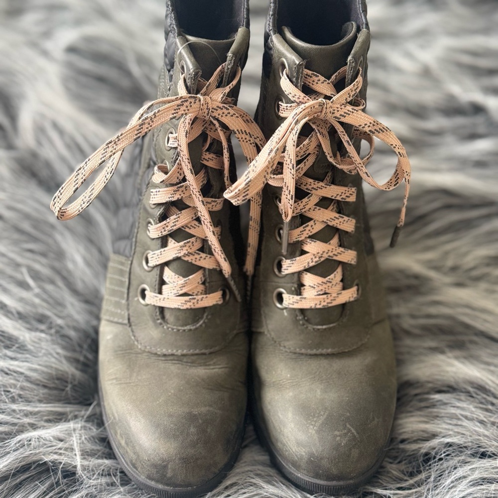 Sorel Lexie Wedge Combat Boots